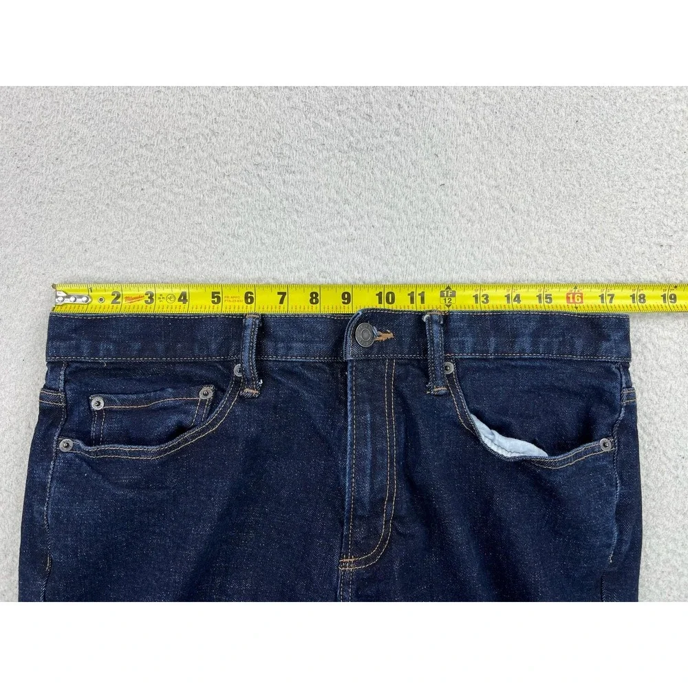 Gap Slim Stretch Jeans Mens 34x32 Blue Rinse Wash Slim Straight Denim Pants